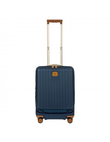 Bric's Capri 21" Spinner W/ Pocket Expandable - Matte Blue français