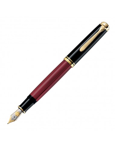 Pelikan Souveran M800 Black-Red Fountain Pen Jusqu'à 80% De Réduction