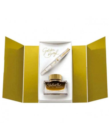 Pelikan SPECIAL EDITION Classic M200 Golden Beryl Fountain Pen  and Ink Bottle Set pour bénéficier 