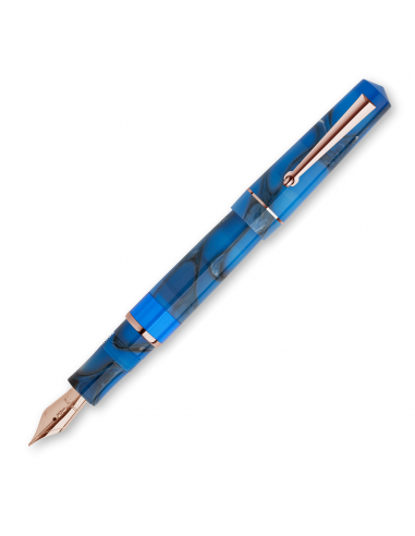 Delta Duna Blue Fountain Pen Steel Nib hantent personnes