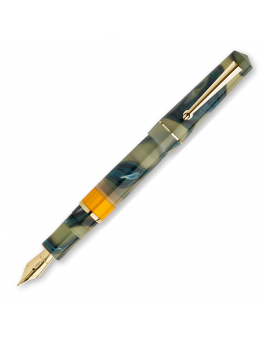 Delta Duna Yellow Fountain Pen Steel Nib Amélioration de cerveau avec