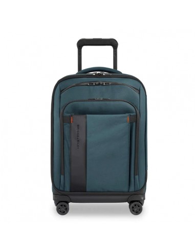 Briggs & Riley ZDX DOMESTIC 22" CARRY-ON EXPANDABLE SPINNER OCEAN brillant des détails fins