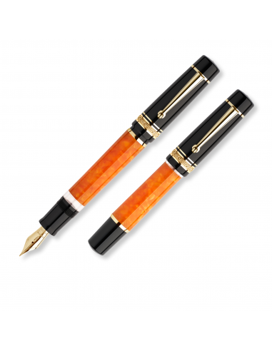 Delta Dolce Vita Original Gold Trim Mid Size Fountain Pen Amélioration de cerveau avec