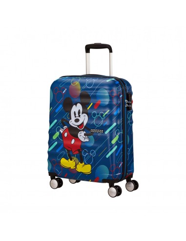 American Tourister WAVEBREAKER-DISNEY MICKEY BLUE Carry ON SPINNER le des métaux précieux