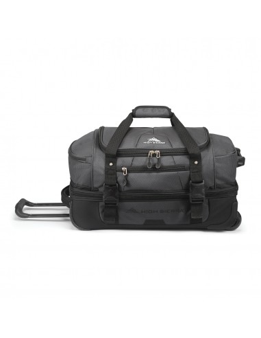 High Sierra Fairlead Collection 22" Drop Bottom Duffle on Wheels Faites des économies