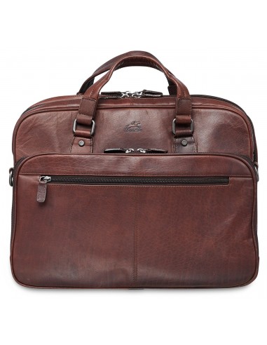 Mancini Buffalo Collection Double Compartment Leather Briefcase sur le site 