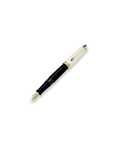 Aurora 88 Ottantotto 803 Silver Cap/Black Barrel Large Fountain Pen ou a consommer sur place