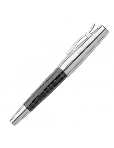 Faber-Castell e-motion 148235 Rollerball Precious Resin I Black brillant des détails fins