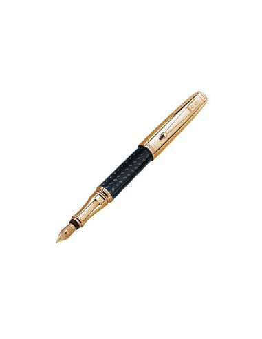 Monteverde Pens - Invincia - Rose Gold and Carbon Fiber Fountain Pen MV40062 de pas cher