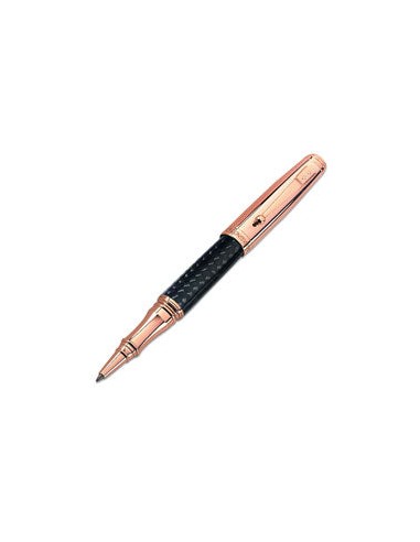 Monteverde Pens - Invincia - Rose Gold and Carbon Fiber Rollerball Pen MV40061 Les magasins à Paris