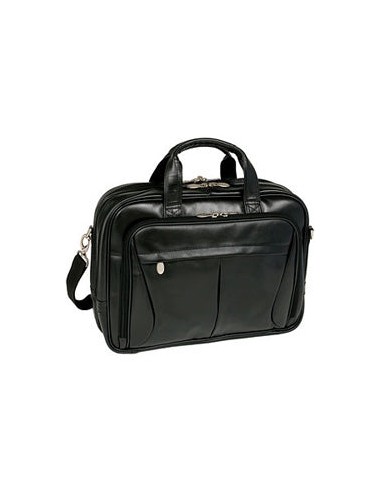 McKlein R Series 8456 Pearson Leather Expandable Double Compartment Briefcase Paris Déstockage Promo