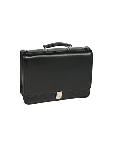 McKlein I Series 4355 River North Triple Compartment Briefcase Full Grain Cashmere Napa Leather Amélioration de cerveau avec