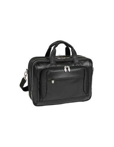 McKlein I Series 4457 West Loop Expandable Double Compartment Briefcase Full Grain Cashmere Napa Leather Par le système avancé 