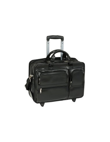 McKlein P Series 8844 Clinton Leather 17" Detachable-Wheeled Laptop Case JUSQU'A -70%! 