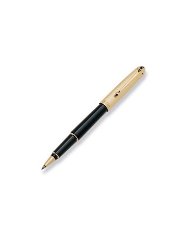 Aurora 88 Ottantotto 871 Gold Plated Cap W/ Black Resin Rollerball store