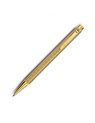 Caran d'Ache Ecridor Chevron Gold Ballpoint Pen Vous souhaitez 