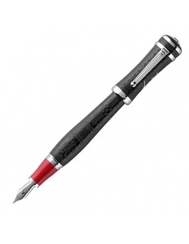 Montegrappa Sophia Loren Fountain Pen, Black & Silver - Model: ISICL_SC Economisez 