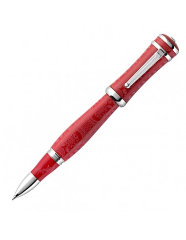 Montegrappa Sophia Loren Rollerball, Red & Silver - Model: ISICLRSR la chaussure