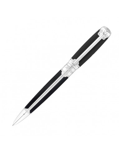 S. T. Dupont Line D Ballpoint Pen Black Lacquer with Palladium Placed Lacquer 50% de réduction en Octobre 2024