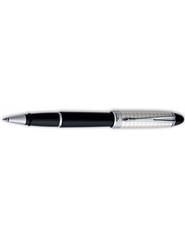 Aurora Sterling Silver Cap Quadra Pattern Resin Barrel Rollerball de l' environnement