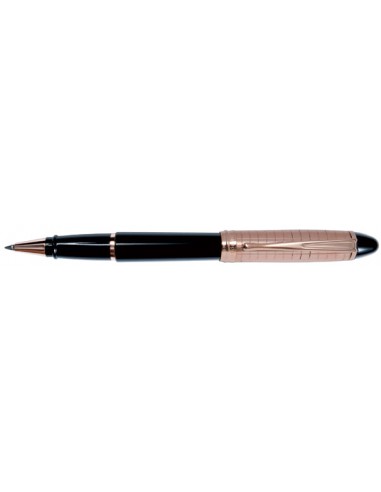 Aurora Rose Gold Cap Quadra Pattern Resin Barrel Rollerball 50-70% off 