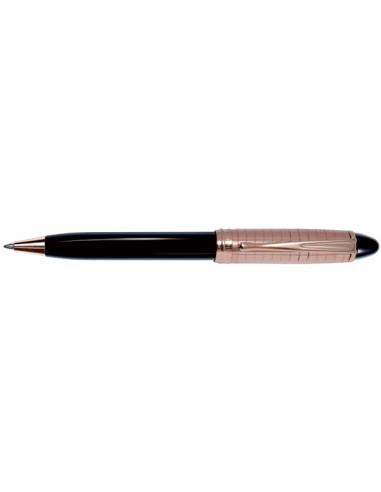 Aurora Rose Gold Cap Quadra Pattern Resin Barrel Ballpoint offre 