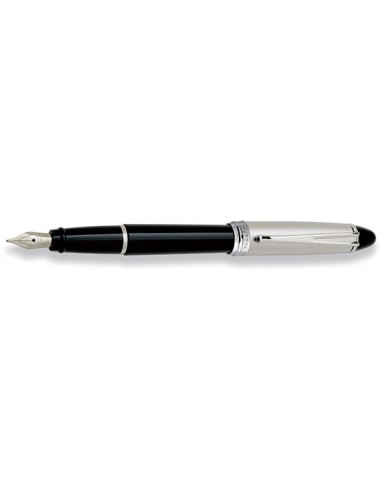 Aurora Chrome Plated Cap w/ Black Barrel Fountain Pen de technologie