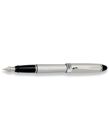 Aurora Ipsilon All Chrome Cap and Barrel Satin Finish Fountain Pen pas cher