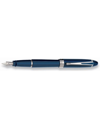 Aurora Blue w/ Chrome Trim Fountain Pen Véritable concentré