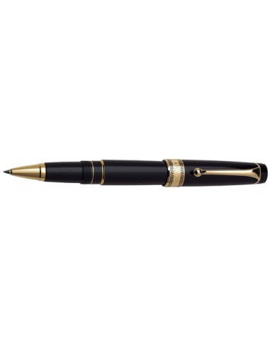 Aurora Optima Resin Black w/ Gold Plated Trim Rollerball online