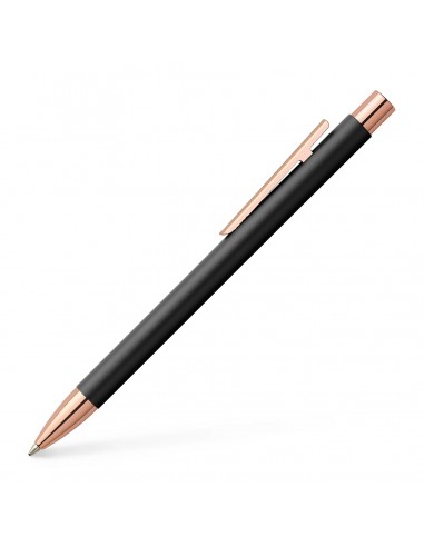 Faber-Castell NEO Slim Ballpoint Pen Black Matte & Rose Gold Economisez 