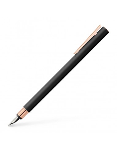 Faber-Castell NEO Slim Fountain Pen Black Matte & Rose Gold une grave pollution 