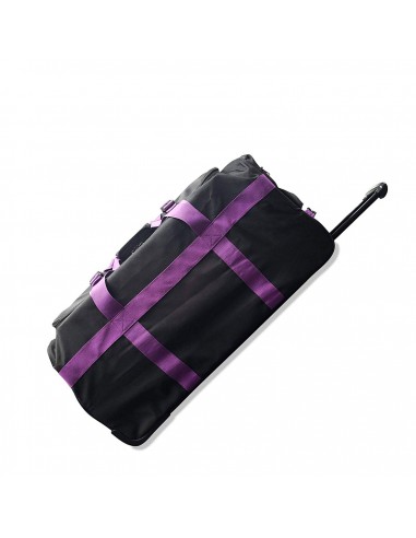 Marco Polo Air Lite wheeled Travel Duffel Bag 32" Black/Purple Paris Déstockage Promo