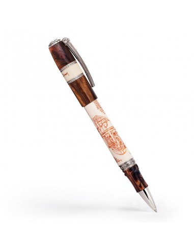 Visconti Limited Edition Leonardo Da Vinci Machina Rollerball Pen Sterling Silver Trim 50-70% off 