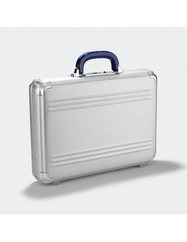 Zero Halliburton Pursuit Aluminum Medium Attache Case Silver la chaussure