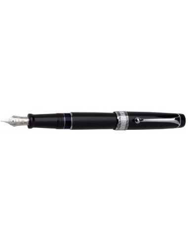 Aurora Optima CT Fountain Pen - Black Chrome Trim, Fine Nib 997CNF français