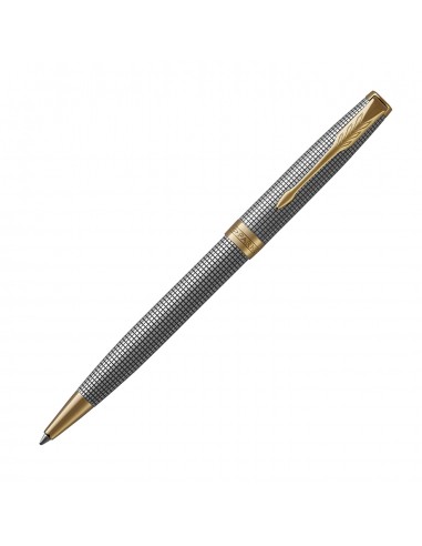 Parker Sonnet Prestige Cisele Sterling Silver GT Ballpoint Pen Livraison rapide