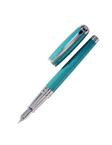 S. T. Dupont Line D Diamond Guilloche Fountain Pen Aquamarine Découvrez la collection