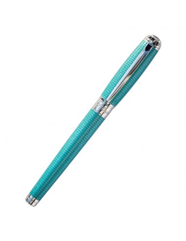 S. T. Dupont Line D Diamond Guilloche Rollerball Pen Aquamarine en ligne