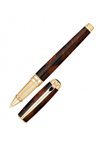 S. T. Dupont Line D Atelier Rollerball Pen Large Brown de France