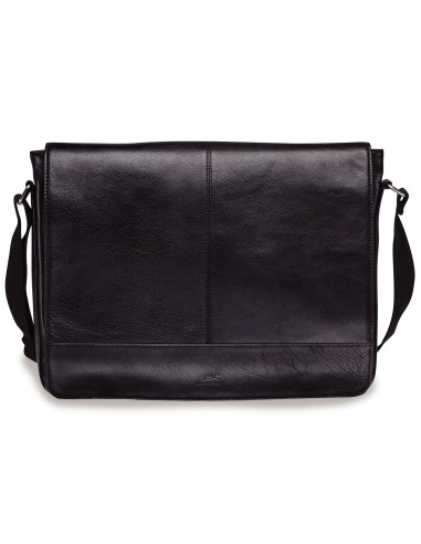 Mancini Arizona Vegetable Tanned Top Grain Buffalo Leather Messenger Bag Black Comment ça marche