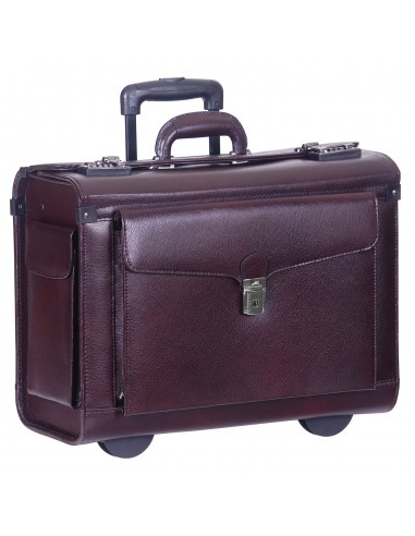 Mancini Leather Deluxe Wheeled Catalog Case, 19" x 9" x 15", Burgundy le concept de la Pate a emporter 