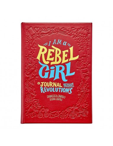 Graphic Image I am a Rebel Girl Red Bonded Leather solde