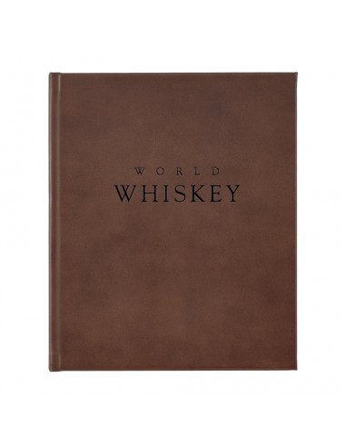 Graphic Image World Whiskey Book Brown Genuine Leather Venez découvrir notre 