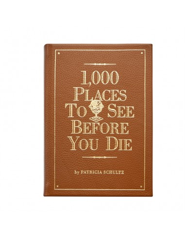 Graphic Image 1,000 Places to See Before You Die Tan Genuine Leather votre